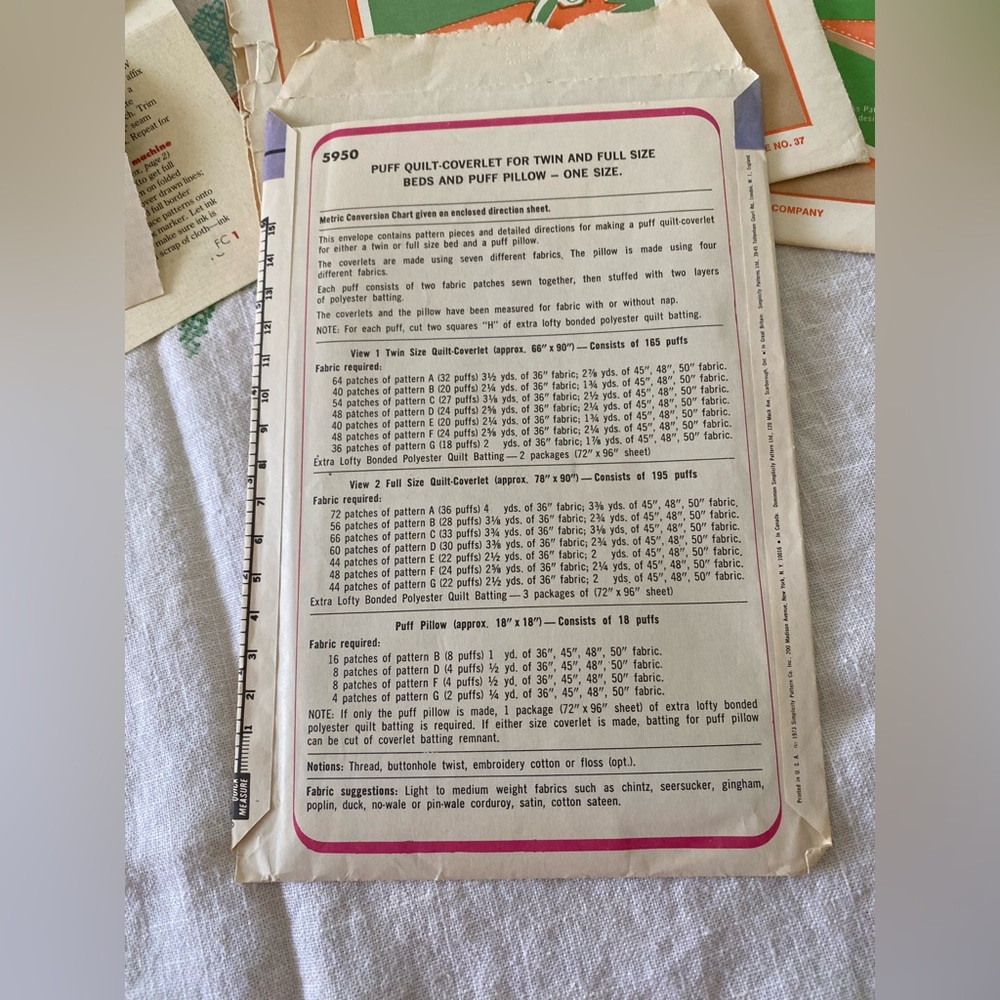 Dressmakers Tracing Paper & Simplicity Pattern Set - Picture 4 of 10